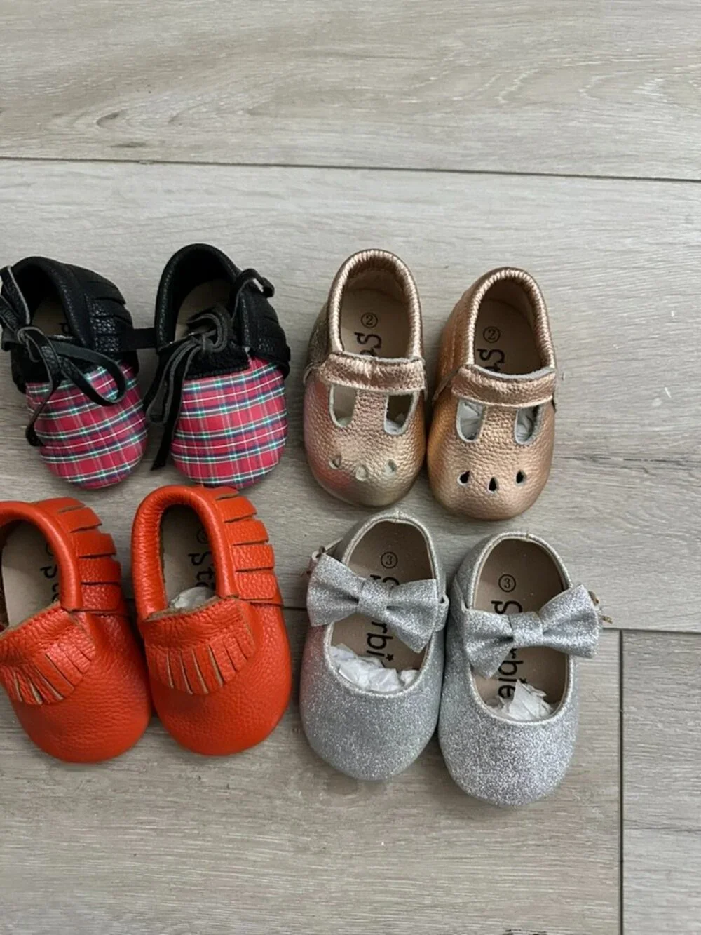 4 pairs Size 2 Size 3 lots Baby Shoes Lots Flash Sale toddler Shoes Sandals